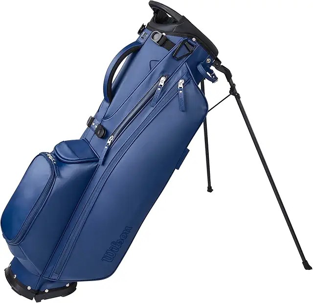 Wilson The 1914 Carry Stand Bag — premium 2026 stand bag with synthetic PU leather and carbon fiber legs